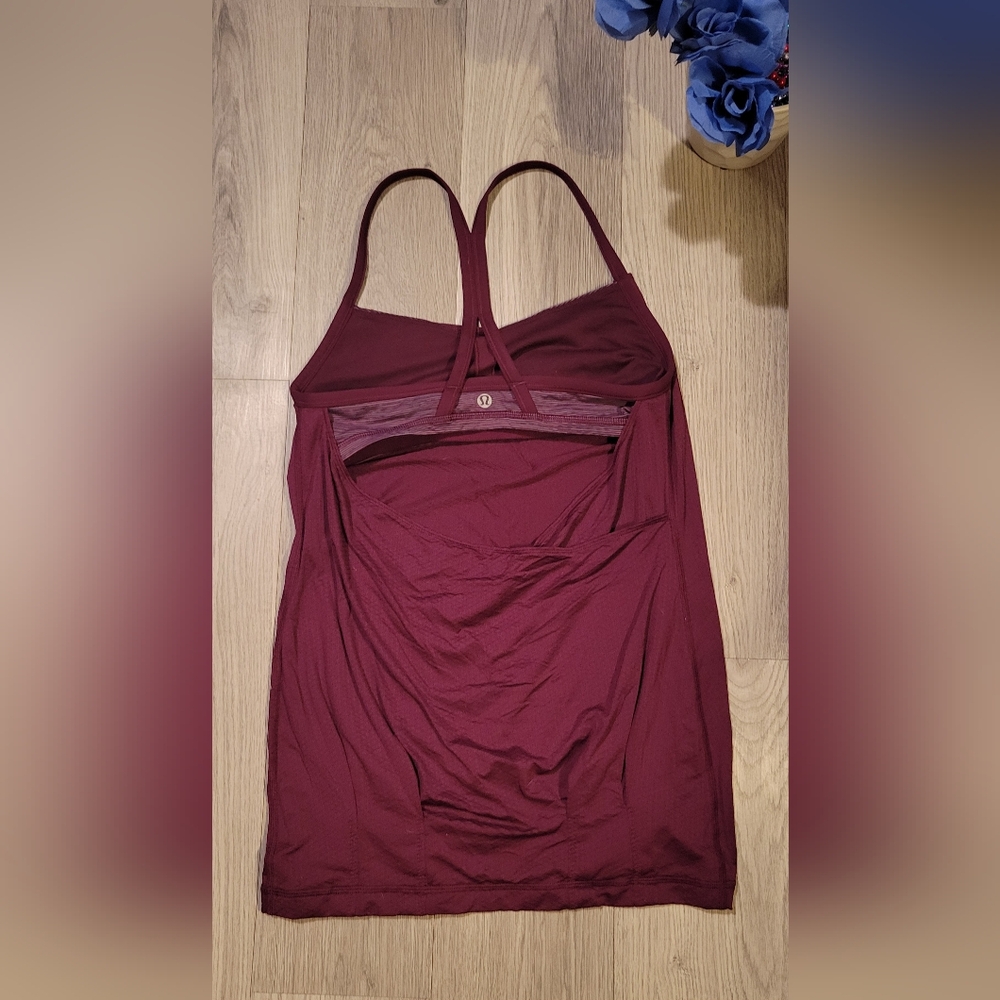 Lululemon C.Y.B. Size 2, Wee Are From Space September Plum Strappy Tank Top - Picture 5 of 11